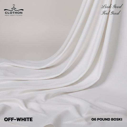 MOST PREMIUM AND SOFT FINISH SIX POUND BOSKI (OFF WHITE )