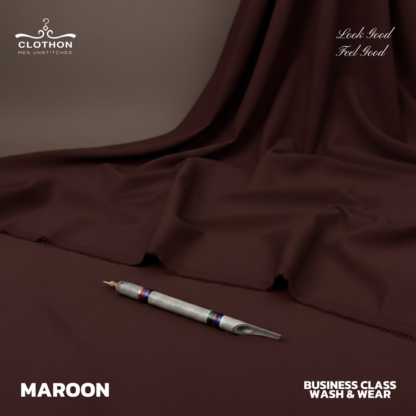 Buisness Class Wash & Wear (Maroon )