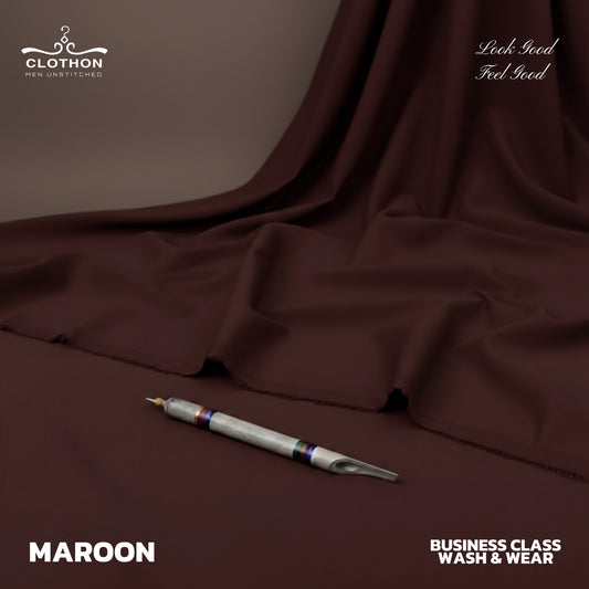Buisness Class Wash & Wear (Maroon )