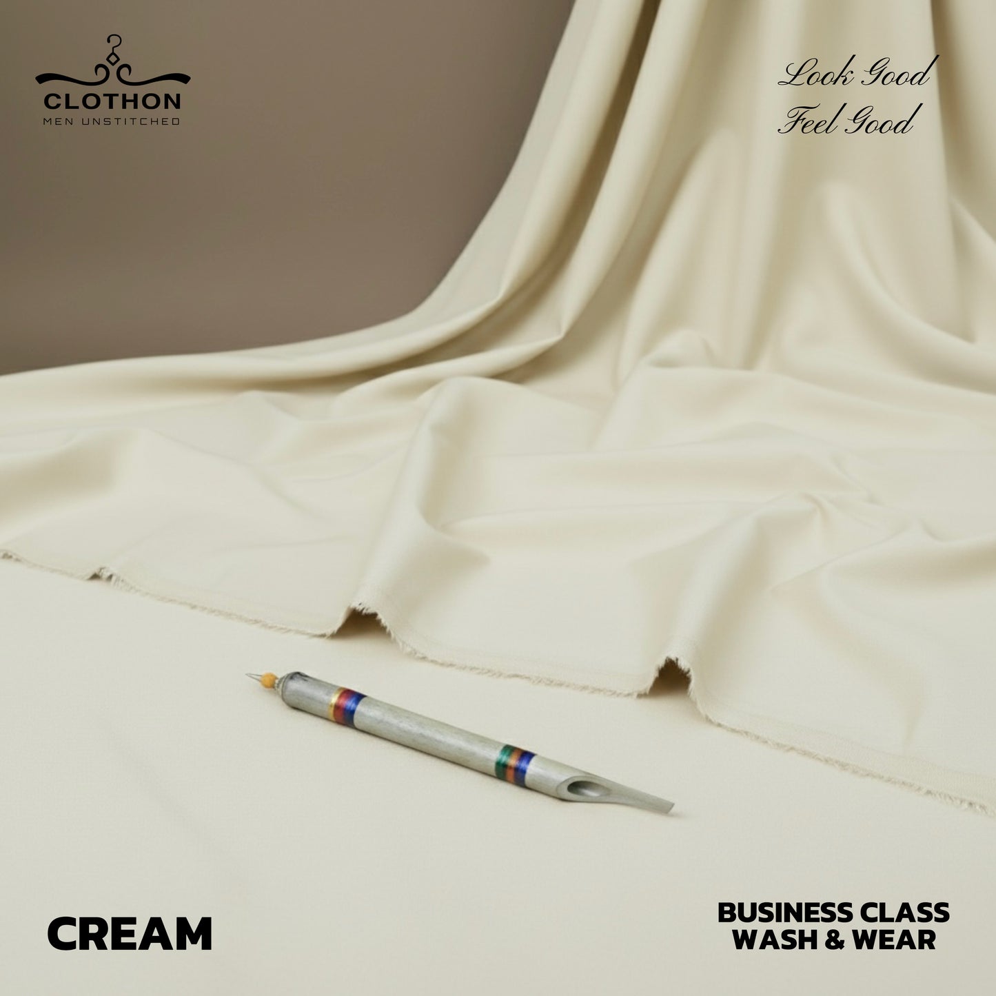 Buisness Class Wash & Wear (Cream)